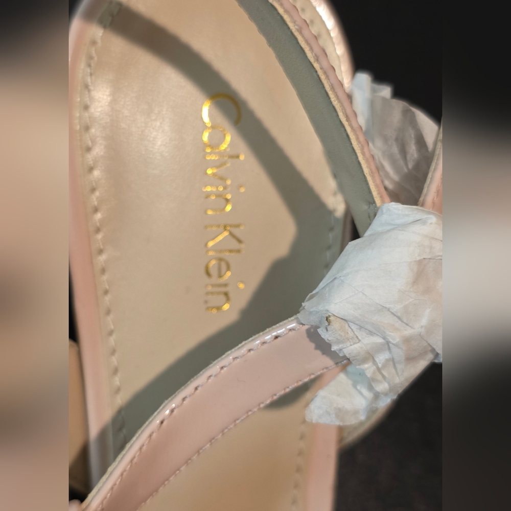 Calvin Klein Nude Strappy Heels - Picture 2 of 6